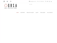 Tablet Screenshot of gbsa.com.br